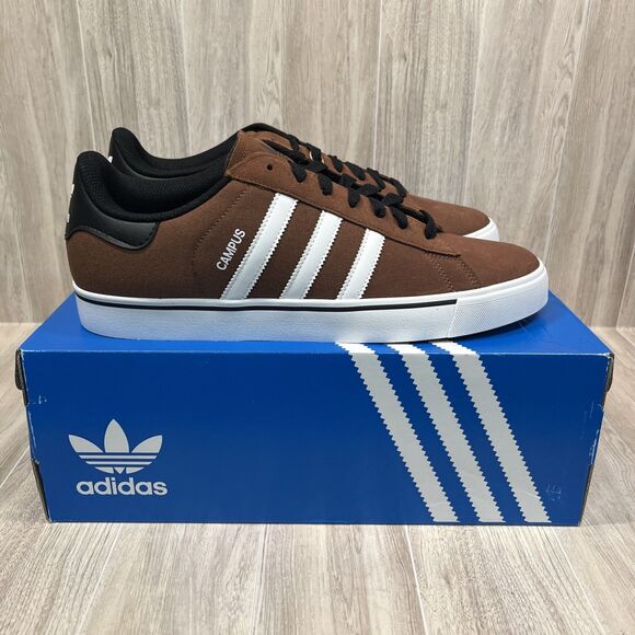 Adidas Campus Vulc Preloved Brown White Black Shoes IH5388 Men's Size 8